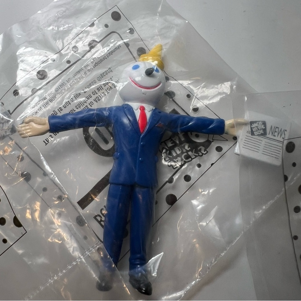 1997-BENDABLE JACKS SET of 3 Toys Jack in the Box NIOP Sealed Happy Meal Toy - Picture 3 of 6